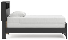 Broachmyn Black/Gray Twin Bookcase Bed - Ornate Home