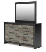 Broachmyn Black/Gray Twin Panel Bed, Dresser and Mirror (Online Special Price) - Ornate Home