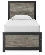 Broachmyn Black/Gray Twin Panel Bed, Dresser and Mirror (Online Special Price) - Ornate Home