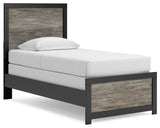 Broachmyn Black/Gray Twin Panel Bed, Dresser and Mirror (Online Special Price) - Ornate Home