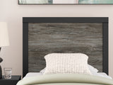 Broachmyn Black/Gray Twin Panel Bed, Dresser and Mirror - Ornate Home