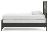 Broachmyn Black/Gray Twin Panel Bed (Online Special Price) - Ornate Home