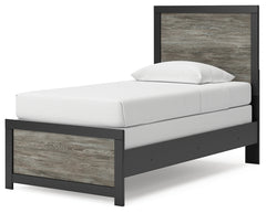 Broachmyn Black/Gray Twin Panel Bed - Ornate Home