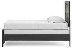 Broachmyn Black/Gray Twin Panel Bed - Ornate Home