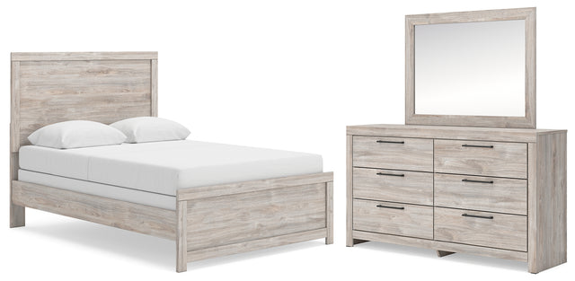 Broachmyn Gray Full Panel Bed, Dresser and Mirror - Ornate Home