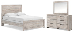 Broachmyn Gray Queen Panel Bed, Dresser and Mirror - Ornate Home