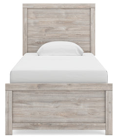 Broachmyn Gray Twin Panel Bed, Dresser and Mirror - Ornate Home