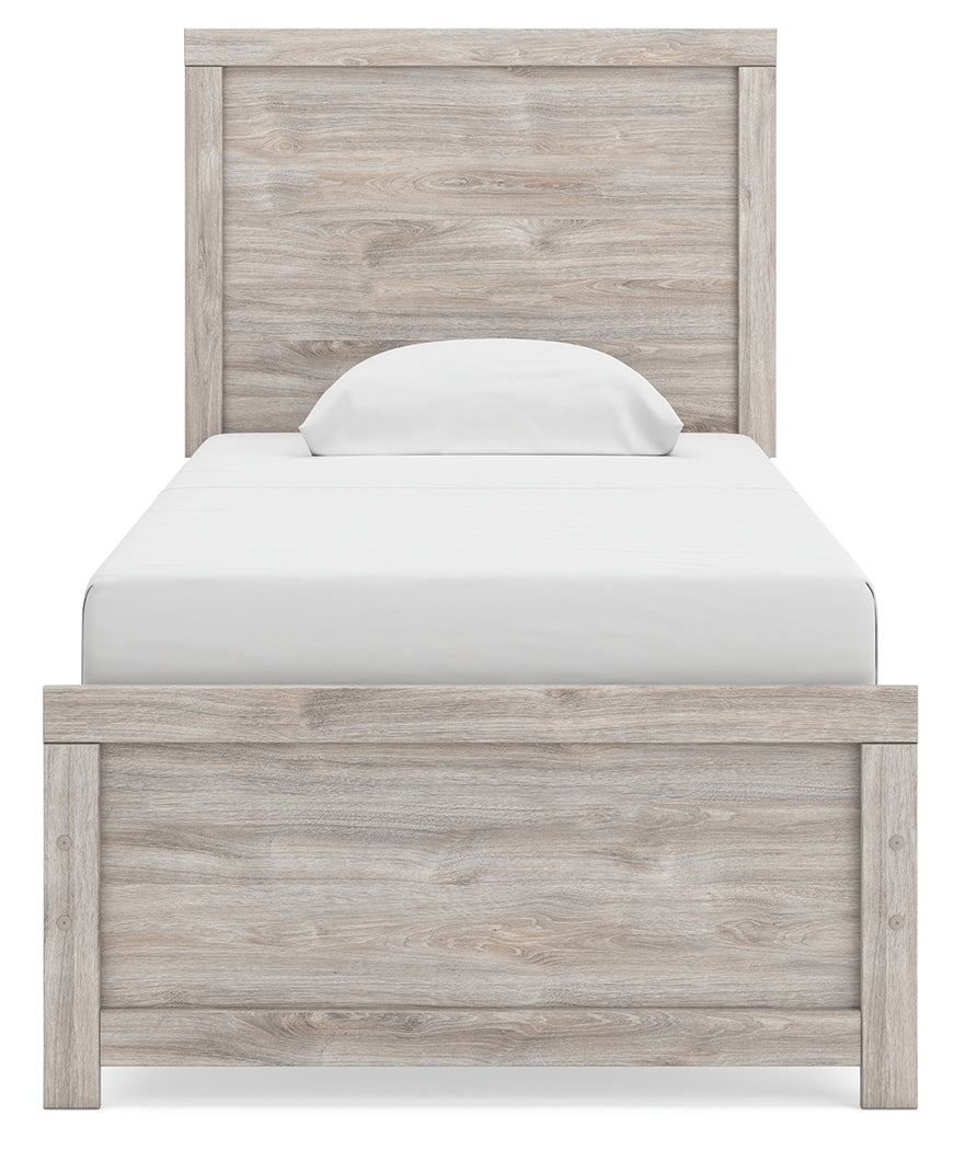 Broachmyn Gray Twin Panel Bed - Ornate Home