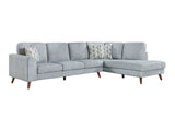 Broadway Gray 2-Piece Sectional with Right Chaise - Ornate Home