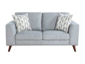 Broadway Gray Loveseat - Ornate Home