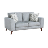 Broadway Gray Loveseat - Ornate Home