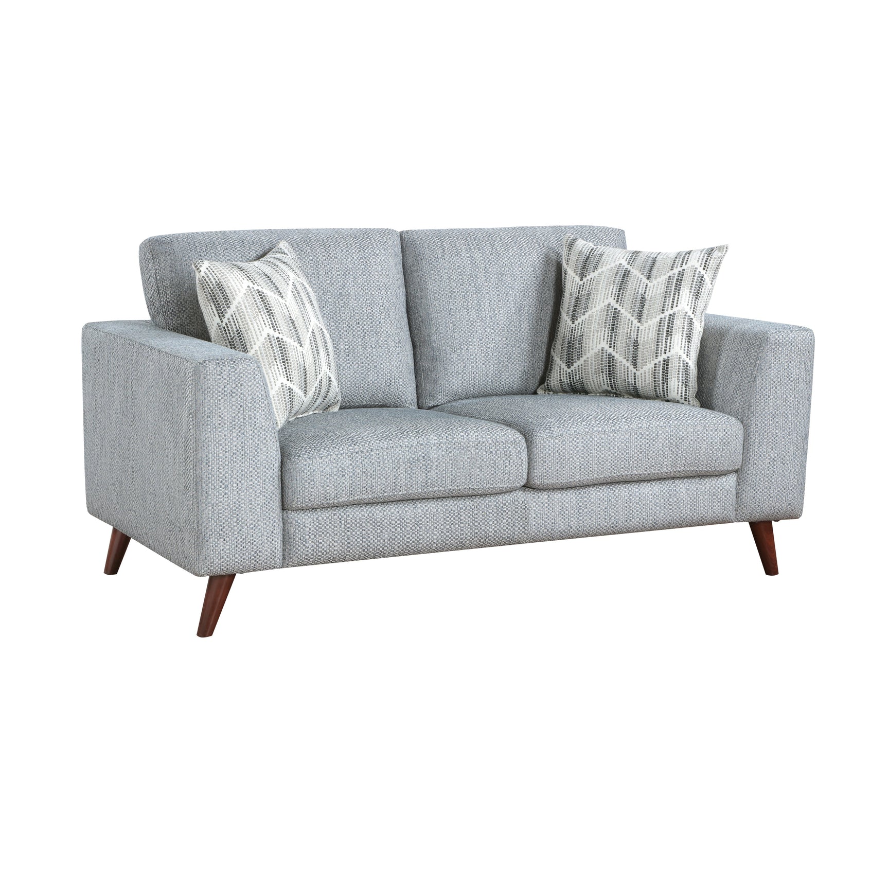Broadway Gray Loveseat - Ornate Home