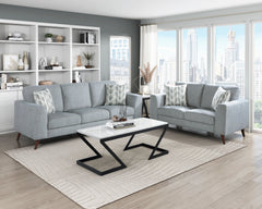 Broadway Gray Loveseat - Ornate Home