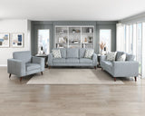 Broadway Gray Loveseat - Ornate Home