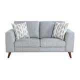 Broadway Gray Loveseat - Ornate Home