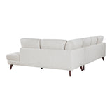 Broadway Silver 2-Piece Sectional with Right Chaise - Ornate Home