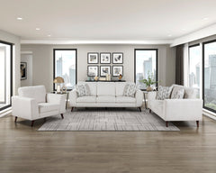 Broadway Silver Cloud Loveseat - Ornate Home