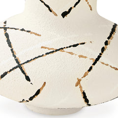 Brockford Cream/Black/Brown Vase - Ornate Home
