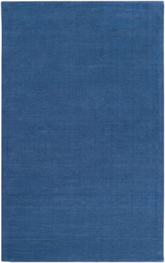 Brockton Solid Blue Wool Rug - Ornate Home