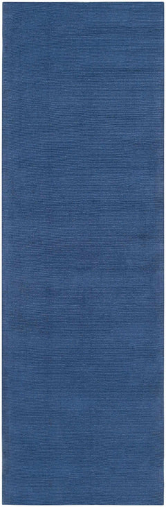 Brockton Solid Blue Wool Rug - Ornate Home