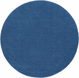 Brockton Solid Blue Wool Rug - Ornate Home