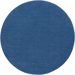 Brockton Solid Blue Wool Rug - Ornate Home