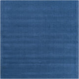 Brockton Solid Blue Wool Rug - Ornate Home
