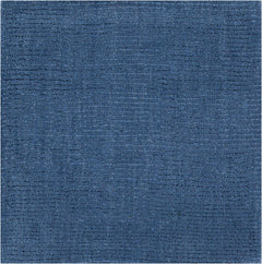 Brockton Solid Blue Wool Rug - Ornate Home