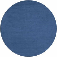 Brockton Solid Blue Wool Rug - Ornate Home