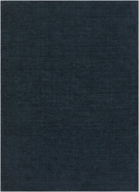 Brockton Solid Dark Blue Wool Rug - Ornate Home
