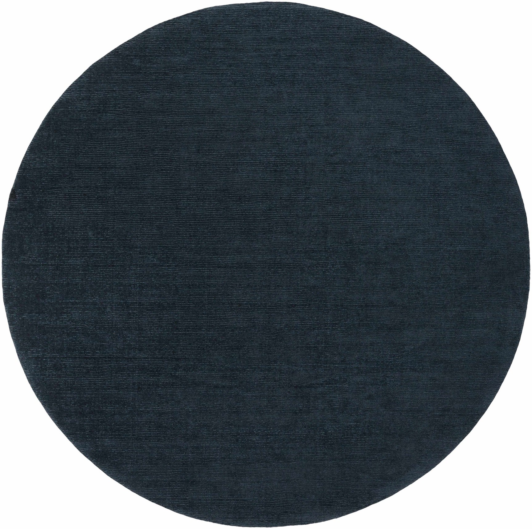 Brockton Solid Dark Blue Wool Rug - Ornate Home