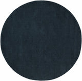 Brockton Solid Dark Blue Wool Rug - Ornate Home