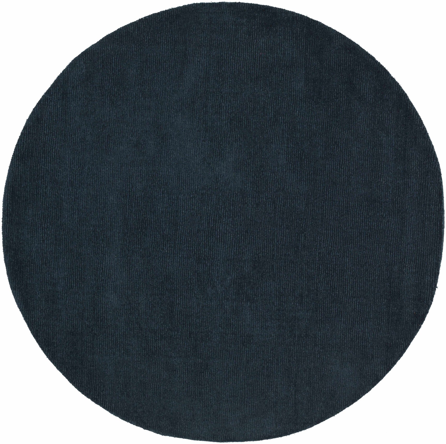 Brockton Solid Dark Blue Wool Rug - Ornate Home