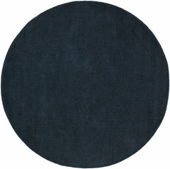 Brockton Solid Dark Blue Wool Rug - Ornate Home