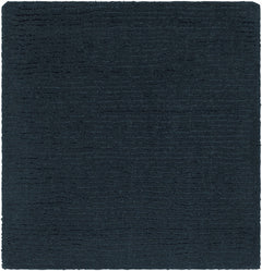 Brockton Solid Dark Blue Wool Rug - Ornate Home