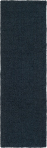 Brockton Solid Dark Blue Wool Rug - Ornate Home