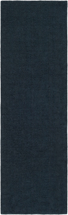 Brockton Solid Dark Blue Wool Rug - Ornate Home