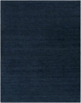 Brockton Solid Dark Blue Wool Rug - Ornate Home