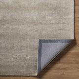 Brockton Solid Gray Wool Rug - Ornate Home