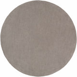 Brockton Solid Gray Wool Rug - Ornate Home