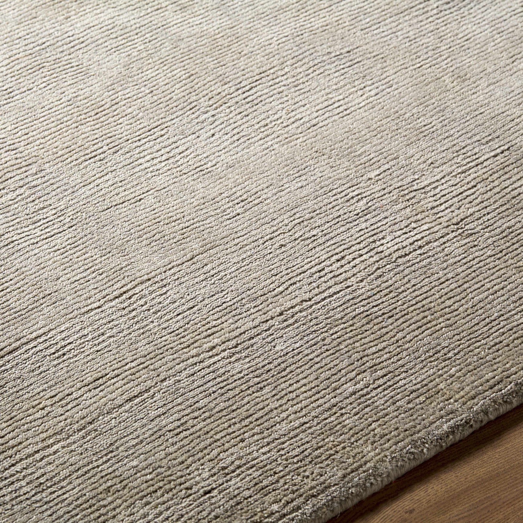 Brockton Solid Gray Wool Rug - Ornate Home
