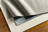 Brockton Solid Gray Wool Rug - Ornate Home