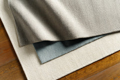 Brockton Solid Gray Wool Rug - Ornate Home