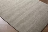 Brockton Solid Gray Wool Rug - Ornate Home
