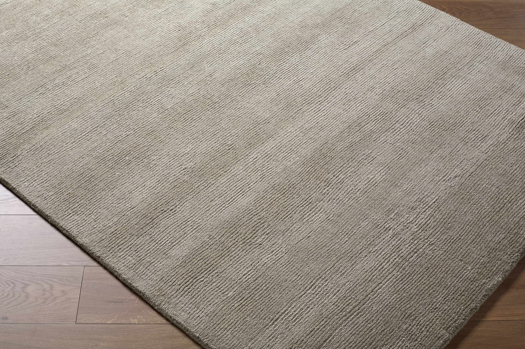 Brockton Solid Gray Wool Rug - Ornate Home