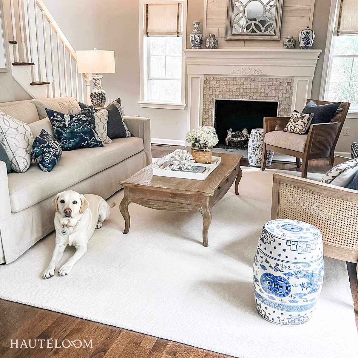 Brockton Solid Light Beige Wool Rug - Ornate Home