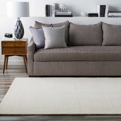 Brockton Solid Light Beige Wool Rug - Ornate Home