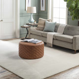 Brockton Solid Light Beige Wool Rug - Ornate Home
