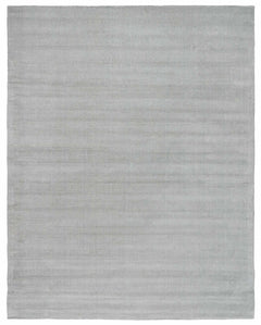 Brockton Solid Light Gray Wool Rug - Ornate Home