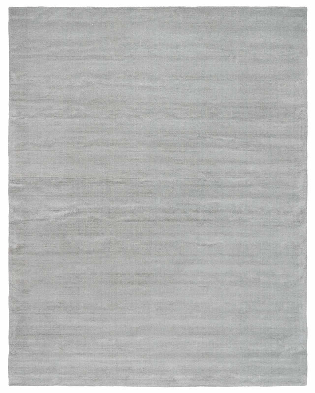 Brockton Solid Light Gray Wool Rug - Ornate Home